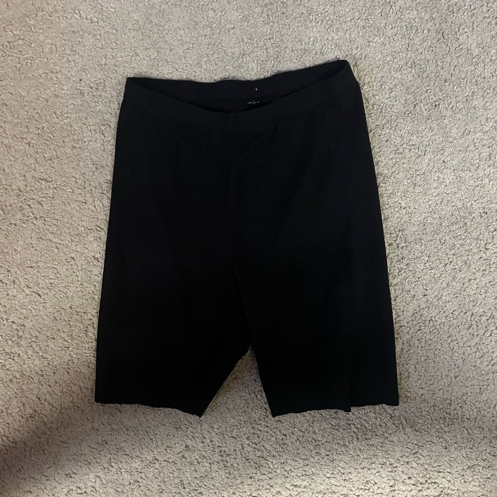 Black biker shorts
